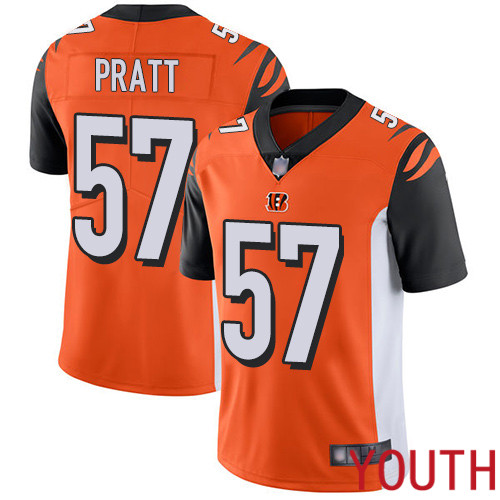 Cincinnati Bengals Limited Orange Youth Germaine Pratt Alternate Jersey NFL Footballl #57 Vapor Untouchable